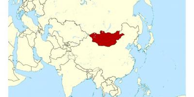 Lokacija u Mongoliji na karti svijeta