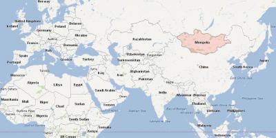 Karta Mongolija karti Azije