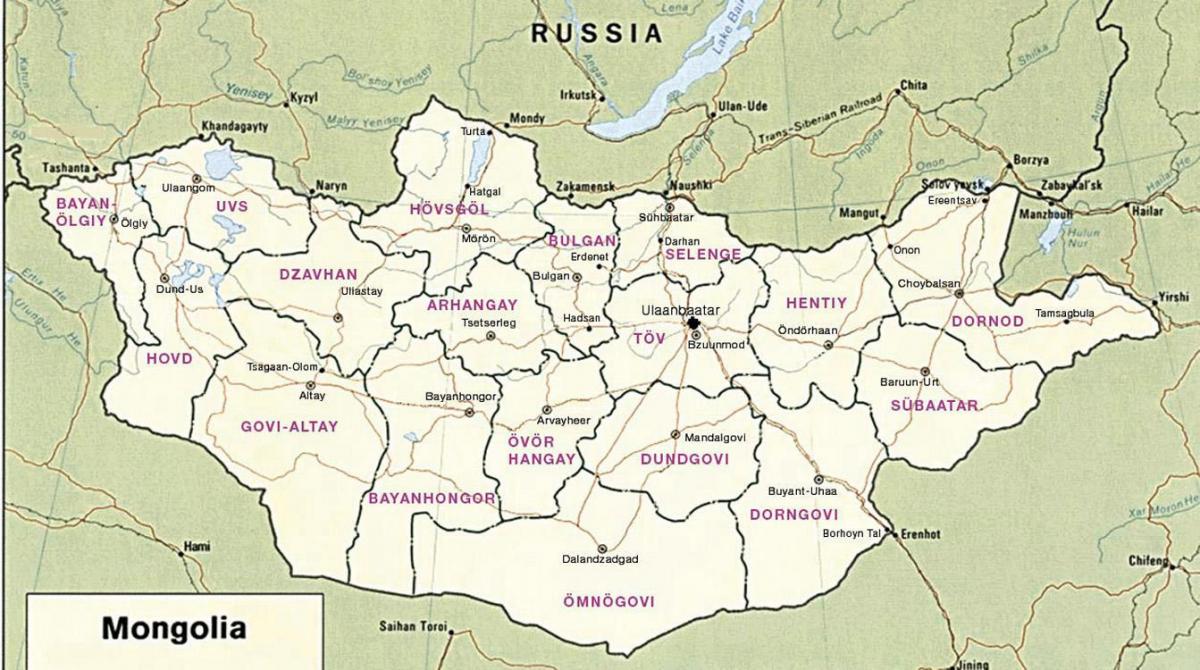 karta mongolske stepe