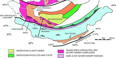 Karta Geološka karta Mongolija