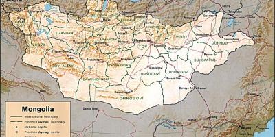 Mongolija geografskih karti