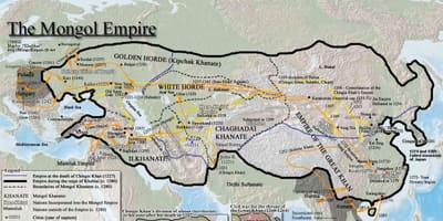 Povijesti karte Mongolija 