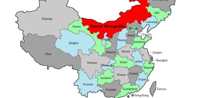 Karta području Mongolije